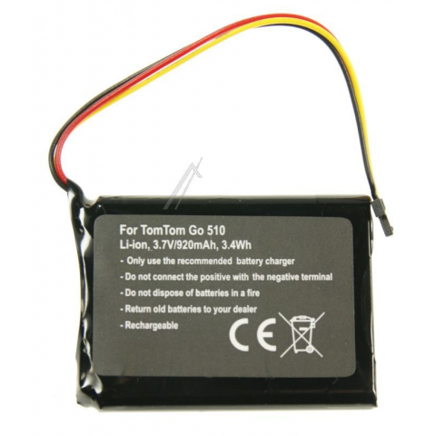 Akumuliatorius navigacijai TomTom 3.7V 920mAh (3 laidai)